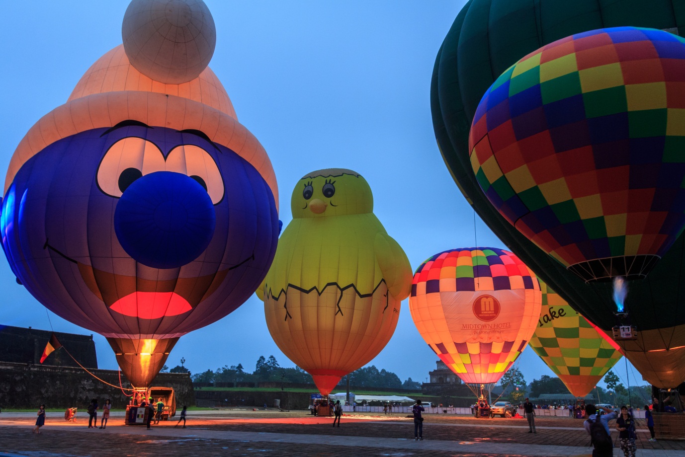 tổ chức sự kiện khinh khí cầu tại Huế ballooning media